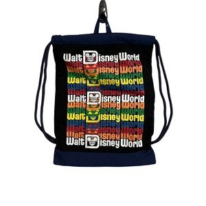 Disney Parks Drawstring Backpack Blue